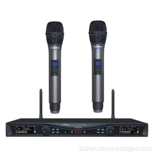 PLL/UHF Wireless Microphone System with Frequency Response of 50Hz to 18kHz